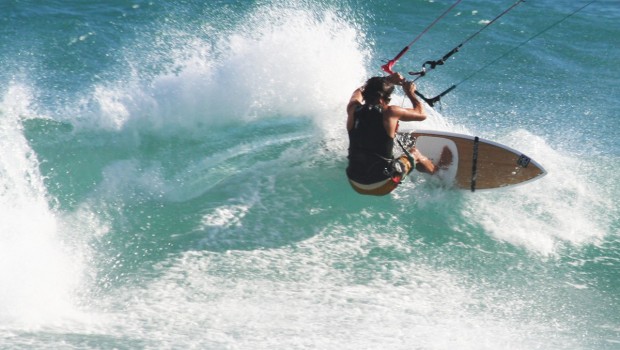 Chris James with his LTS style in Baja Surtion riding in Baja Sur